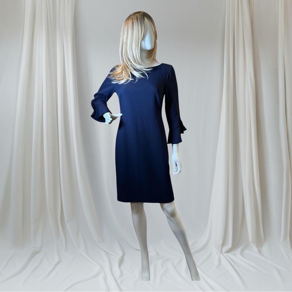 Karl Lagerfeld Sheath Dress with Bell Sleeves - Picture 9 of 9